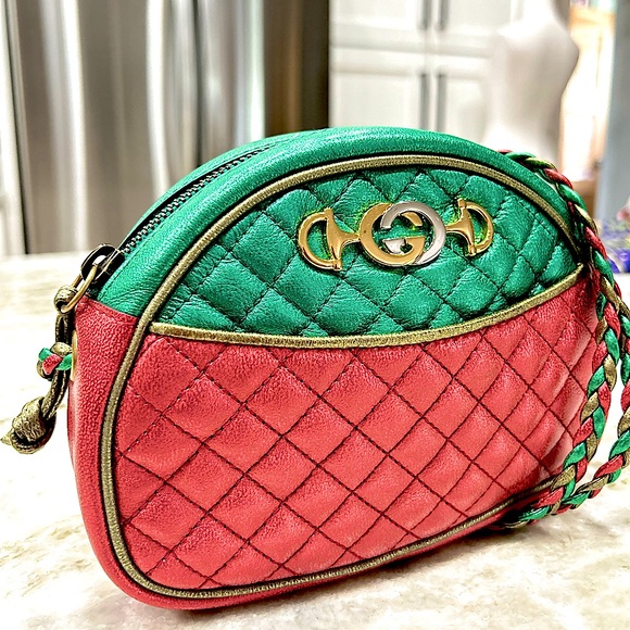 Gucci Authentic Full Inclusion Metallic Multicolor Mini Trapuntata Zumi Bag - Picture 5 of 13
